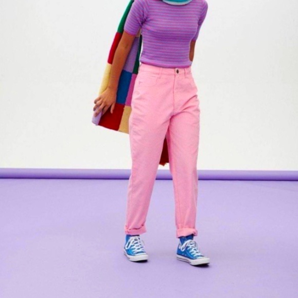 Luck & Yak Dallas Organic Corduroy Pants in Prism Pink